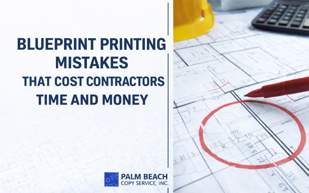 Blueprint Printing Mistakes That Cost Contractors Time and Money