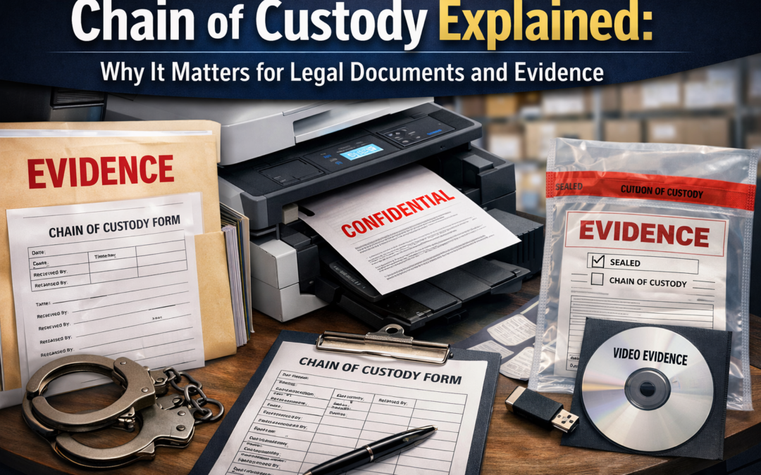 Chain of Custody Explained: Why It Matters for Legal Documents and Evidence