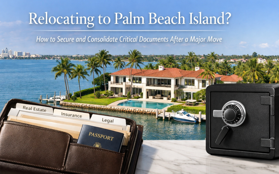Relocating to Palm Beach Island? How to Secure and Consolidate Critical Documents After a Major Move