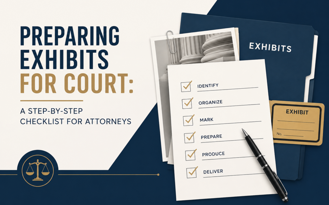 Preparing Exhibits for Court: A Step-by-Step Checklist for Attorneys